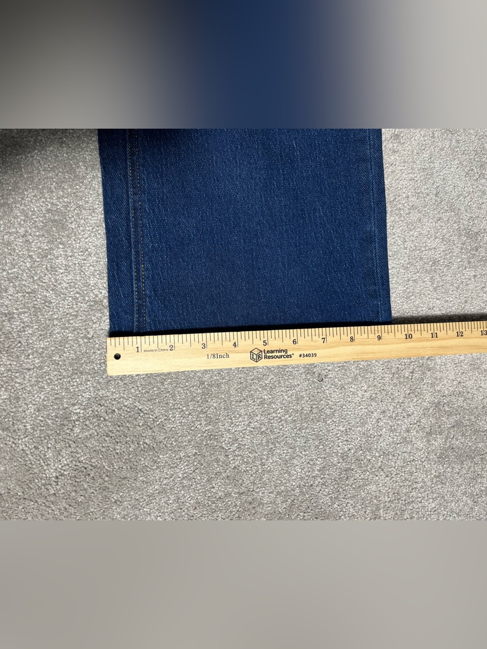 Quince Organic Cotton High Rise Wide Leg Jeans Size 29 Blue - Picture 9 of 10